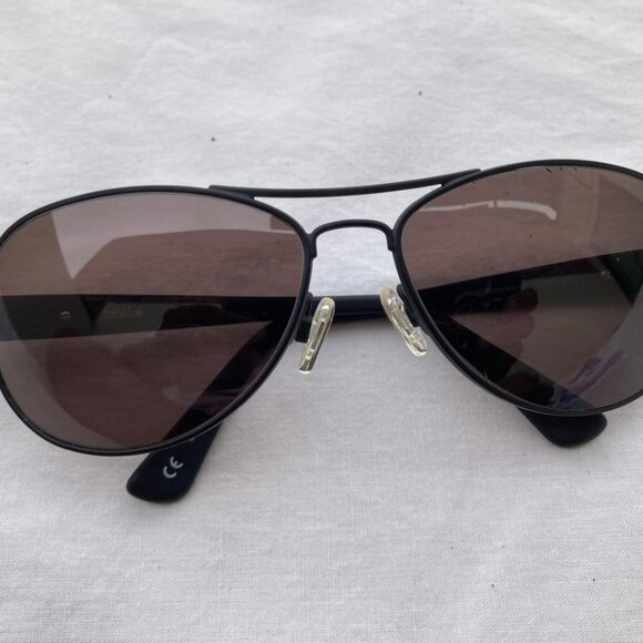 Bolle Polarized Men Sunglasses Madison 12457 KB Black Frame Eye Wear - Picture 5 of 11